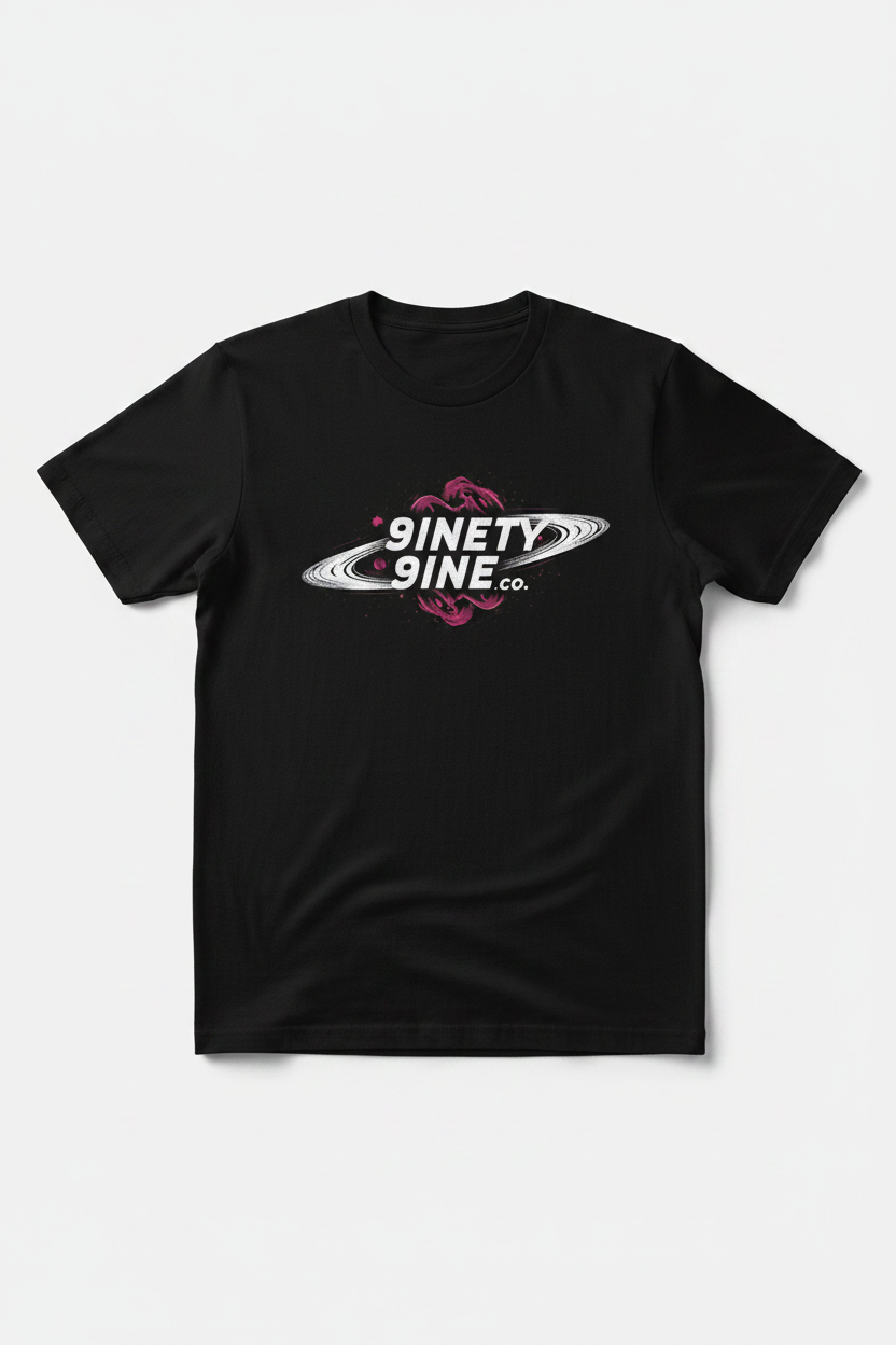 Logo of 9inety9ine co. with a Saturn Ring.