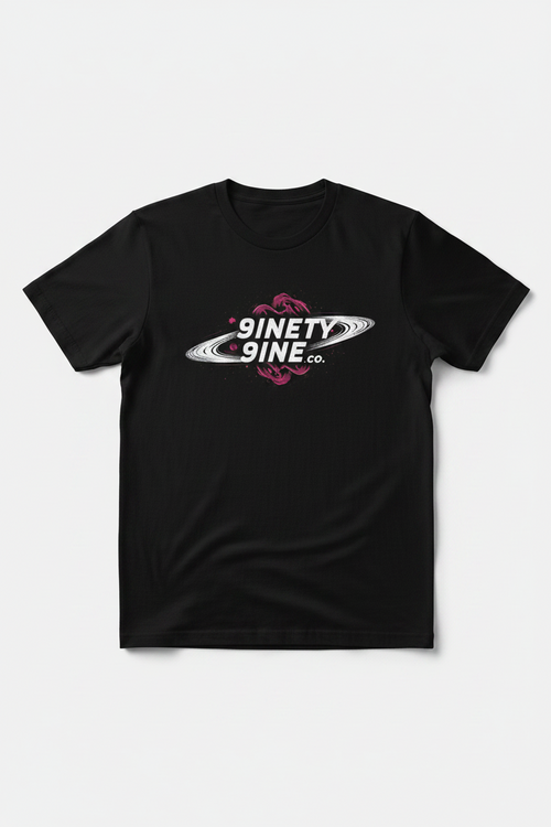 Logo of 9inety9ine co. with a Saturn Ring.