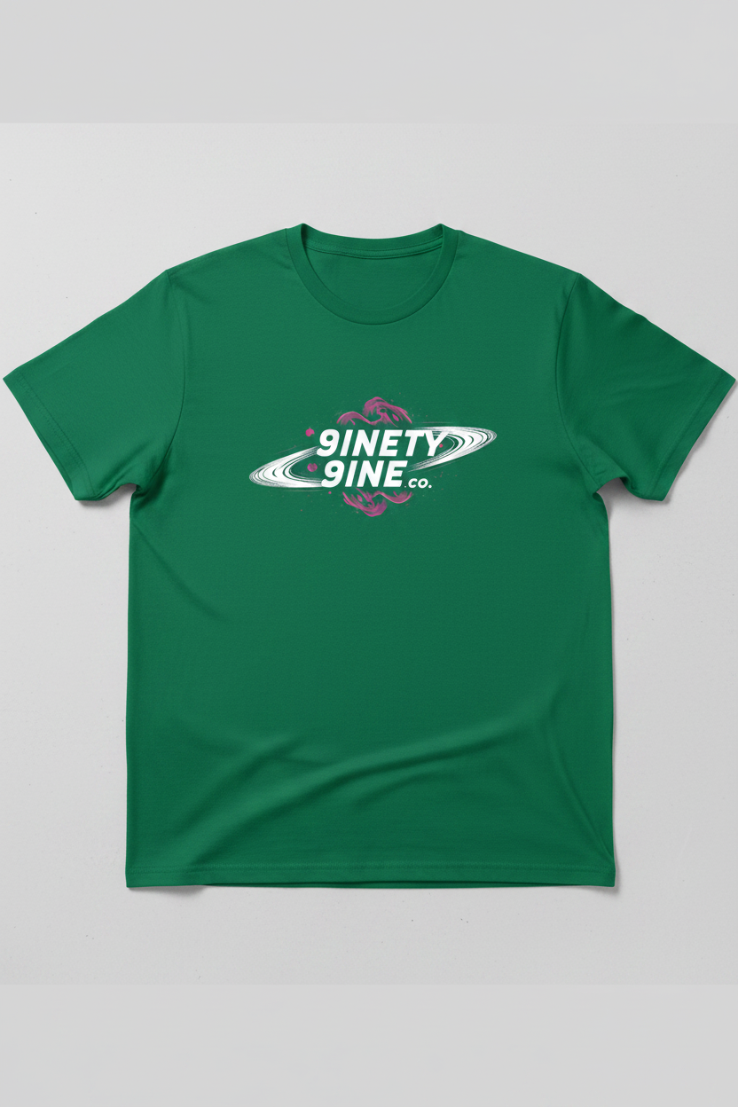 Logo of 9inety9ine co. with a Saturn Ring. 