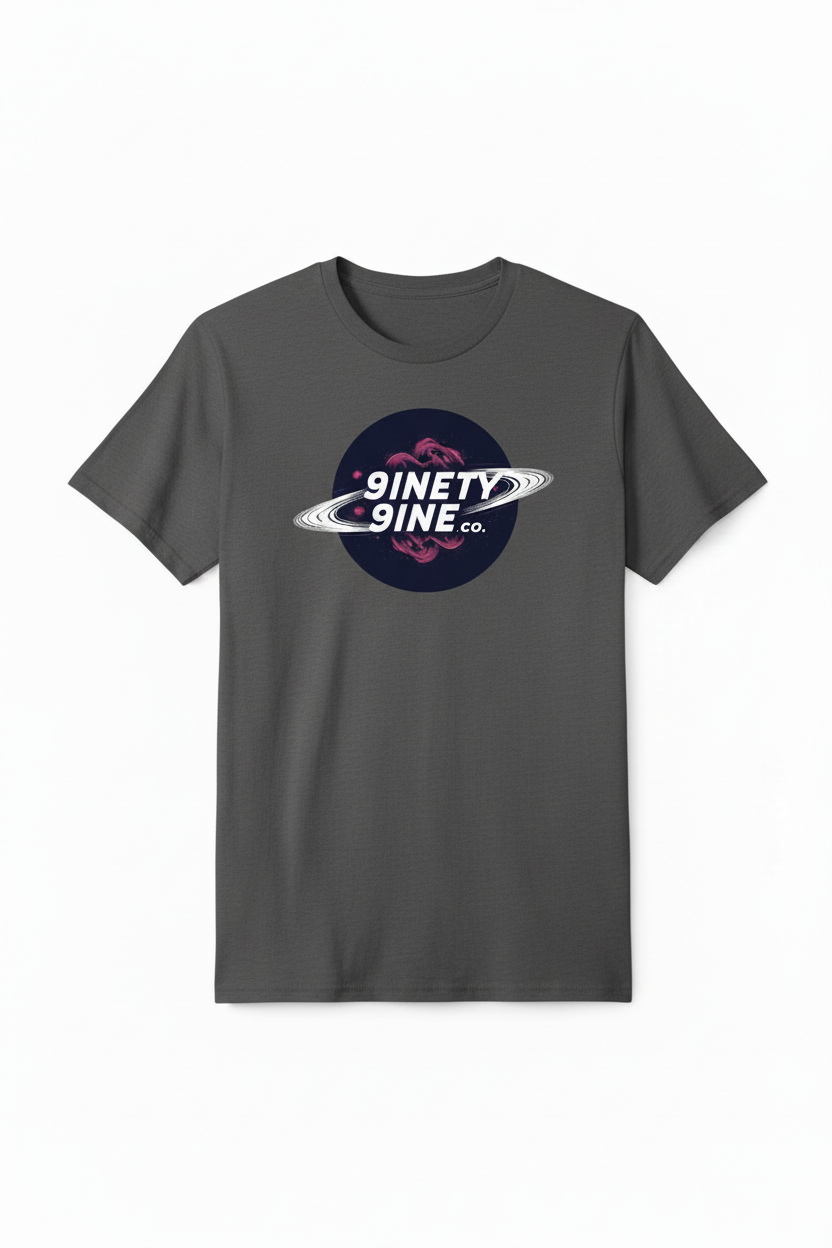 Logo of 9inety9ine co. with a Saturn Ring.